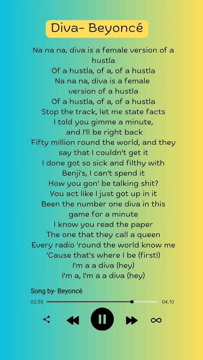 diva beyonce lyrics|Beyonce .